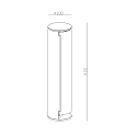 Deko-Light Colonne de prises ARAWAN 2 voies, rond IP44, gris fonc�