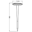 Deko-Light Floor lamp BERMUDA, 220-240V AC/50Hz, 12W, white