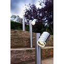 Deko-Light Luminaire d'all�es ZILLY II GU10 IP44, argent, transparent gradable