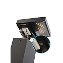 Deko-Light energy column LERNA 600 2-fold, with lighting, dark grey