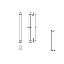 Deko-Light bollard lamp LERNA 600 down, CCT Switch IP65, dark grey 