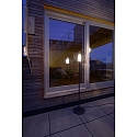  Lampadaire d'ext�rieur VELORUM E27 IP44, laiteux, noir , blanche gradable