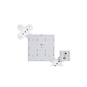  Panneau modulaire 5050 SMD 4x4, blanche