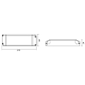Deko-Light Bloc d'alimentation BASIC Q8H-12-150W constante de tension, gris, noir 