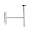 Support mural MIRAM m�canique, fixation magn�tique, blanche