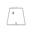Suspension pendulaire MIRAM m�canique, fixation magn�tique, mat, gris-vert