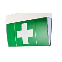 Pictogramme vert, blanche