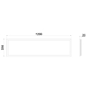 Deko-Light Cadre de montage PANEL 300x1200mm, blanche