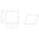 Deko-Light Cadre de montage STANDARD, blanche