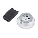 Adaptateur pour luminaire suspendu � DA 68MM / RECESSED rond, version pour montage encastr�, blanc trafic