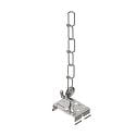 Syst�me d'�clairage en continu suspension par cha�ne SANOTRUNK UNIVERSAL lot de 10, argent