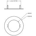 Deko-Light Bague de r�duction 155/95MM rond, m�canique, version pour montage encastr�, blanc trafic