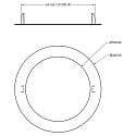 Deko-Light Bague de r�duction 240/180MM rond, m�canique, version pour montage encastr�, blanc trafic