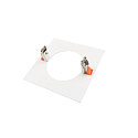 Deko-Light Bague de r�duction 155/95MM m�canique, carr�, version pour montage encastr�, blanc trafic