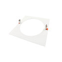 Deko-Light Bague de r�duction 280/210MM m�canique, carr�, version pour montage encastr�, blanc trafic