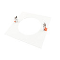 Bague de r�duction 240/180MM m�canique, carr�, version pour montage encastr�, blanc �clatant