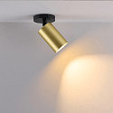 Deko-Light Bo�tier pour montage en surface CAN MIX'N MATCH 1/2 - SPOT HEAD (CEILING / 3PHASE) cylindrique, rigide, m�canique, laiton