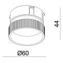 Deko-Light Pi�ce jointe CAN MIX�N MATCH - ACRYLIC RING m�canique, transparent