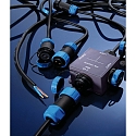 C�ble d'alimentation WEIPU 5 p�les, bleu, noir 