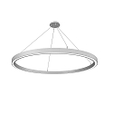 Luminaire � suspension LAUTARO 1500/60 DOWN OPAL M5 IP20, blanche gradable