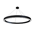 pendant luminaire LAUTARO 1500/80 DOWN OPAL M5 IP20, black dimmable