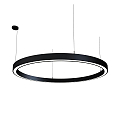 pendant luminaire LAUTARO 1500/80 UP/DOWN OPAL P5 IP20, black dimmable