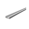 Profil en U AU-01-12 plat, argent mat