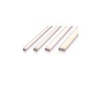  Profil en U AU-01-15 plat, argent mat
