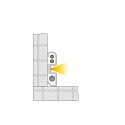 Profil� socle AM-02-10, argent mat