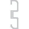 Profil� socle AM-02-10, argent mat