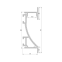 Profil� pour construction � sec EL-02-12, 14mm