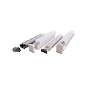  Accessories for LED profile P-AL-01-10 endcaps, 2 items, grey