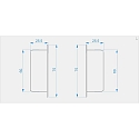 Embout EL-02-10 lot de 2, gris
