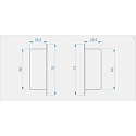 Embout EL-02-10 lot de 2, gris