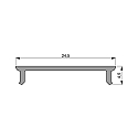 Deko-Light Accessoire Couverture du profil P-01-20, satin�