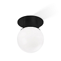 Luminaire de plafond GLOBE 20 E27 IP44, noir mat 