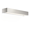 LED Wall luminaire BOX 40 N LED, 20,6W, 3000K, 3100lm, IP44, nickel satin