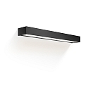 LED Wall luminaire BOX 60 N LED, 32,8W, 3000K, 4960lm, IP44, black matt