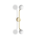 Wall luminaire PEP TWO, G9, IP20, gold matt