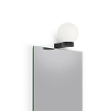 Decor Walther Luminaire mural CLUB LIGHT E27 IP20, opale, noir mat 