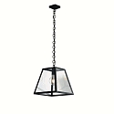 Luminaire à suspension LEXINGTON à 1 flamme IP20, noir  