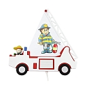 Luminaire mural FEUERWEHRAUTO MIT FRED � 1 flamme E14 IP20, rouge, blanche