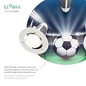 Elobra Luminaire de plafond FUSSBALL-ARENA 3 flammes E14, vert