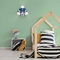 Elobra Luminaire de plafond FUSSBALL-ARENA 3 flammes E14, vert