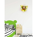 Elobra Luminaire de plafond L�WE TIERWELT 3 flammes E14, vert, jaune