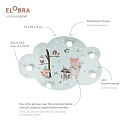 Elobra Luminaire de plafond LITTLE INDIANS 5 flammes E14, menthe verte