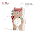 Elobra Luminaire � suspension LITTLE INDIANS �B�R BJ�RN� E27, marron