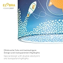 Elobra Luminaire � suspension LITTLE ASTRONAUTS �SPACE MISSION� 25/40 E27, bleu