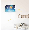Elobra Luminaire � suspension LITTLE ASTRONAUTS �SPACE MISSION� 25/40 E27, bleu