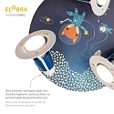 Elobra Luminaire de plafond LITTLE ASTRONAUTS �SPACE MISSION� 3 flammes E14, bleu